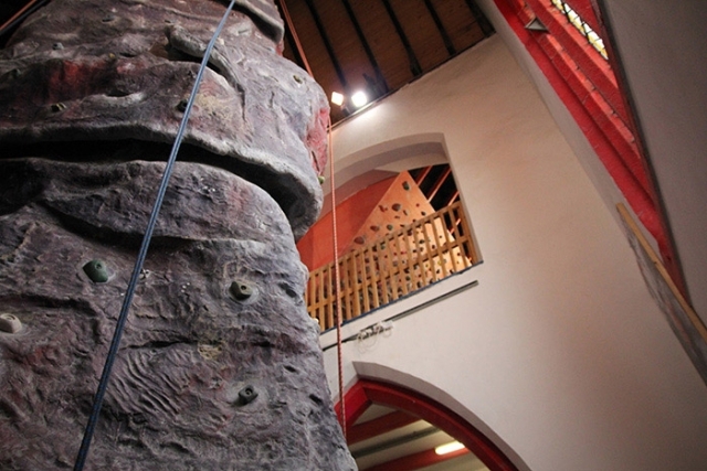  Una de nuestras paredes de escalada 